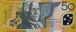 AUD австралийский доллар 50 австралийских долларов 