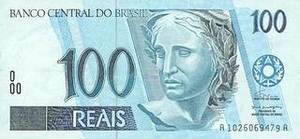 BRL бразильский реал 100 бразильских реалов 