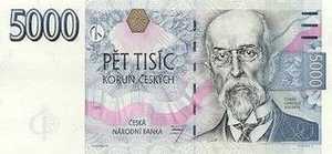 CZK чешская крона 5000 чешских крон 