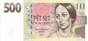 CZK чешская крона 500 чешских крон 