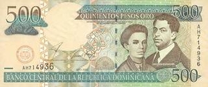DOP доминиканское песо 500 доминиканских песо 