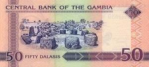 GMD гамбийский даласи 50 гамбийских даласи - оборотная сторона