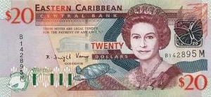 XCD восточно-карибский доллар 20 доминикских долларов 