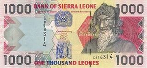 SLL леоне Сьерра-Леоне 1000 сьерра-леонских леоне 