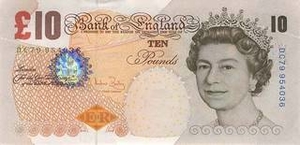 GBP британский фунт стерлингов 10 фунтов стерлингов Соединенного королевства 